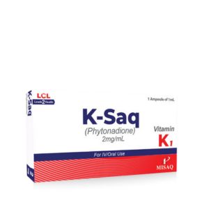 K-Saq Injection – Phytonadione (Vitamin K1) 2mg/mL
